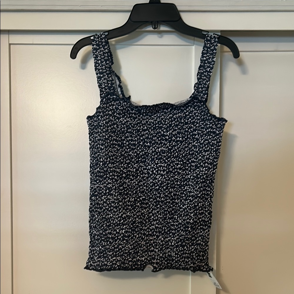Chic Navy and White Tank Top
